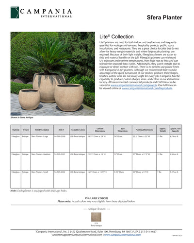 Sfera Planter | Lite® Collection