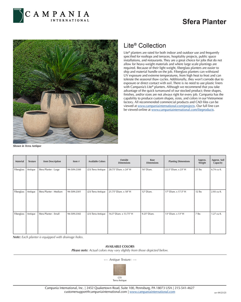 Sfera Planter | Lite® Collection