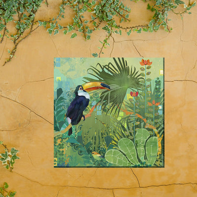 Toucan In Paradise Canvas Wall Art