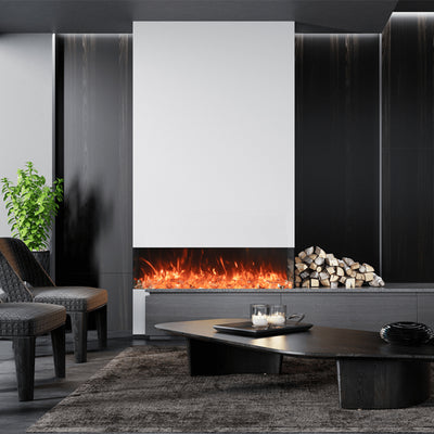 Amantii Tru View Bespoke - 75" Indoor / Outdoor 3 Sided Electric Fireplace