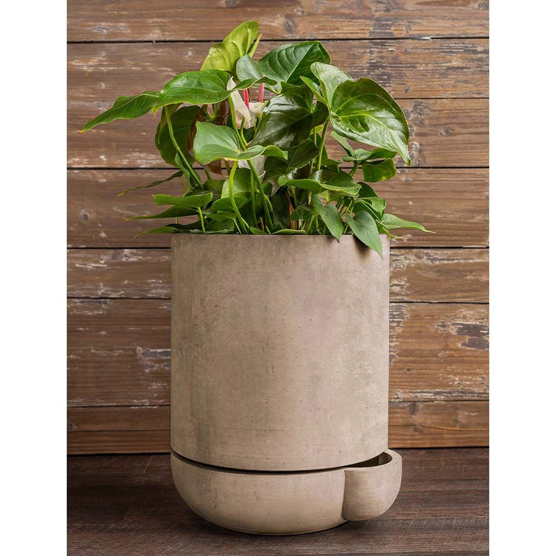 The Simple Pot | 1 Quart Self Watering Lightweight Cast Stone Concrete Planter