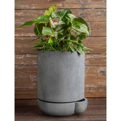 The Simple Pot | 5 Gallon Self Watering Lightweight Cast Stone Concrete Planter in Grey