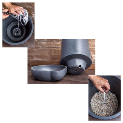 The Simple Pot | 3 Gallon Self Watering Lightweight Cast Stone Concrete Planter