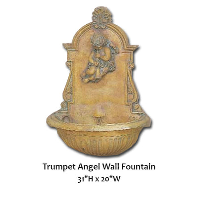 Trumpet Angel Wall Fountain