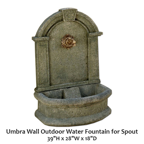 Umbra Wall Outdoor Water Fountain for Spout