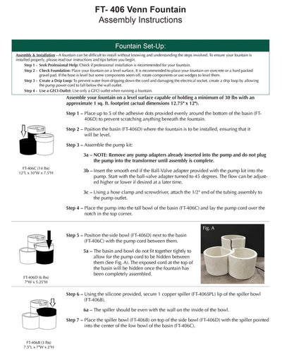 Venn Tiered Tabletop Fountain