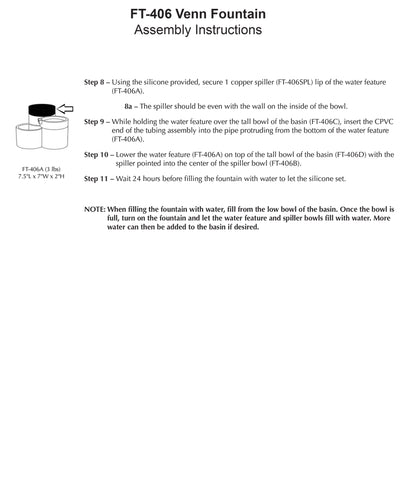 Venn Tiered Tabletop Fountain