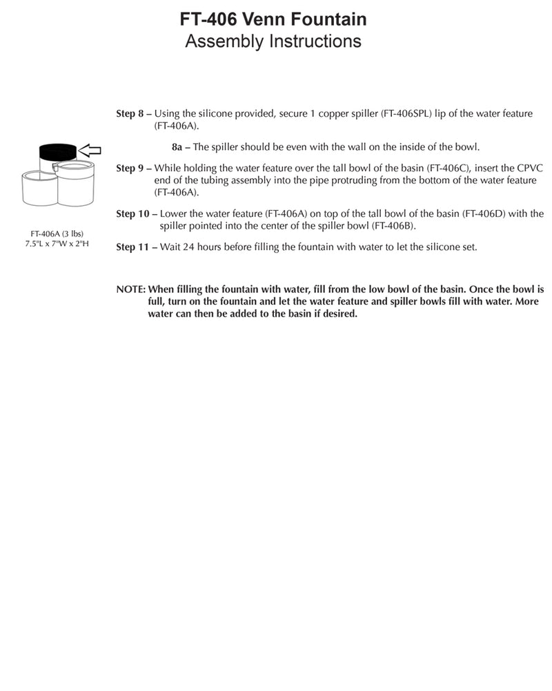 Venn Tiered Tabletop Fountain