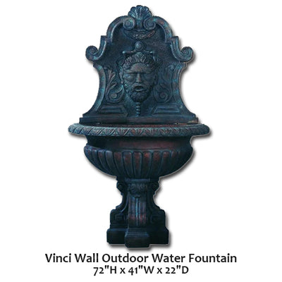 Vinci Wall Outdoor Water Fountain