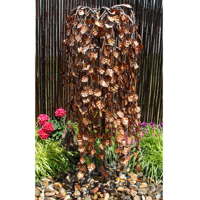 60" Copper Weeping Elm Tree Garden Fountain