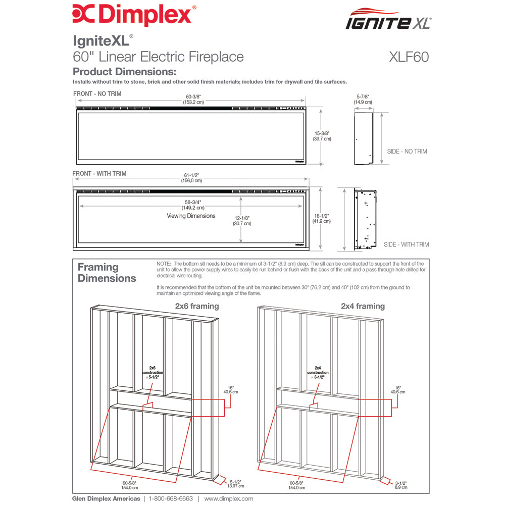 Dimplex IgniteXL®  60