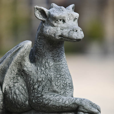 Yolande Cast Stone Garden Statue | Dragon Statue