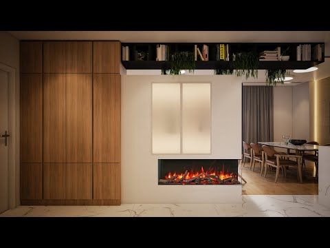 Amantii True View 60" Slim Smart Indoor | Outdoor Electric Fireplace