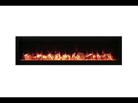 Amantii 74 BESPOKE Symmetry Smart Electric Fireplace