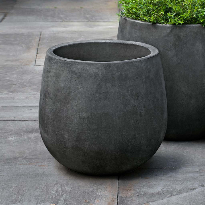 small concrete plant pots Campania International | Montrose Planter Charcoal / 14.75