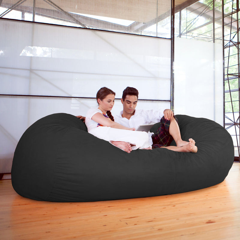 Sofa Saxx 7 Foot Giant Bean Bag Sofa - Microsuede