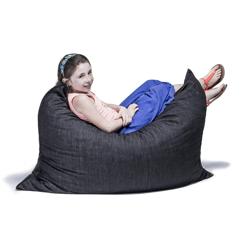 Jaxx 3.5 ft Pillow Saxx Kids Bean Bag in Dark Denim