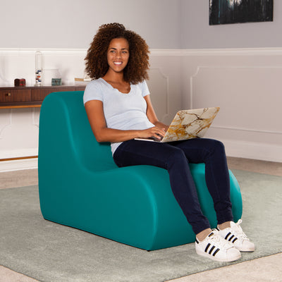 Jaxx Midtown Large Classroom Foam Chair with Premium Vinyl Cover