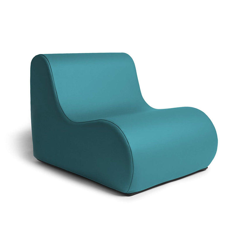 Jaxx Midtown Jr Classroom Soft Foam Chair - Premium Vinyl Cover, Green