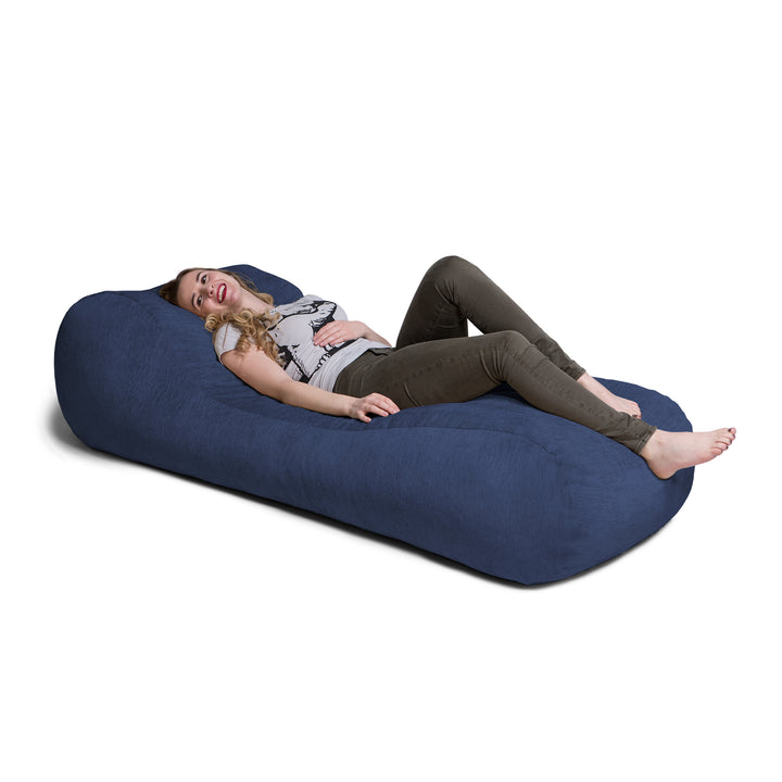 Jaxx Arlo Chaise Lounge Bean Bag Chair with Premium Chenille Cover