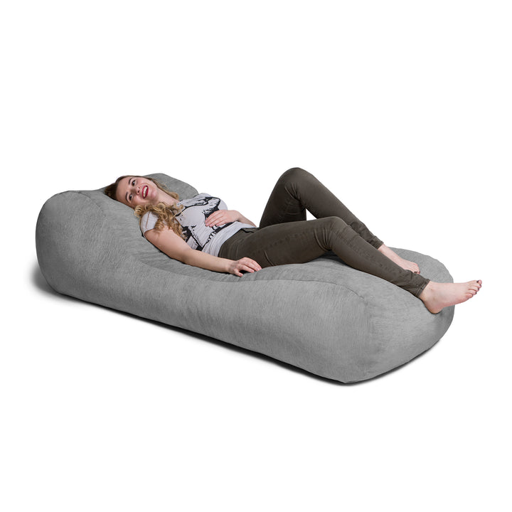 Jaxx Arlo Chaise Lounge Bean Bag Chair with Premium Chenille Cover