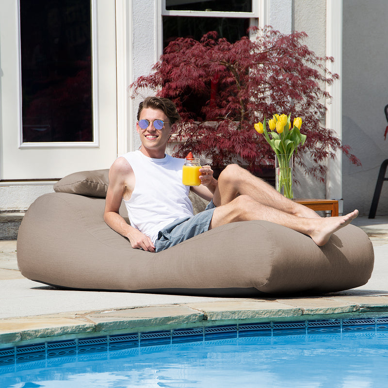 Arlo Outdoor Bean Bag Sun Lounger with Sunbrella Cover