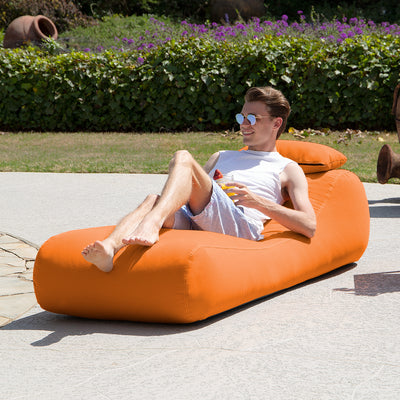 Arlo Outdoor Bean Bag Sun Lounger with Sunbrella Cover