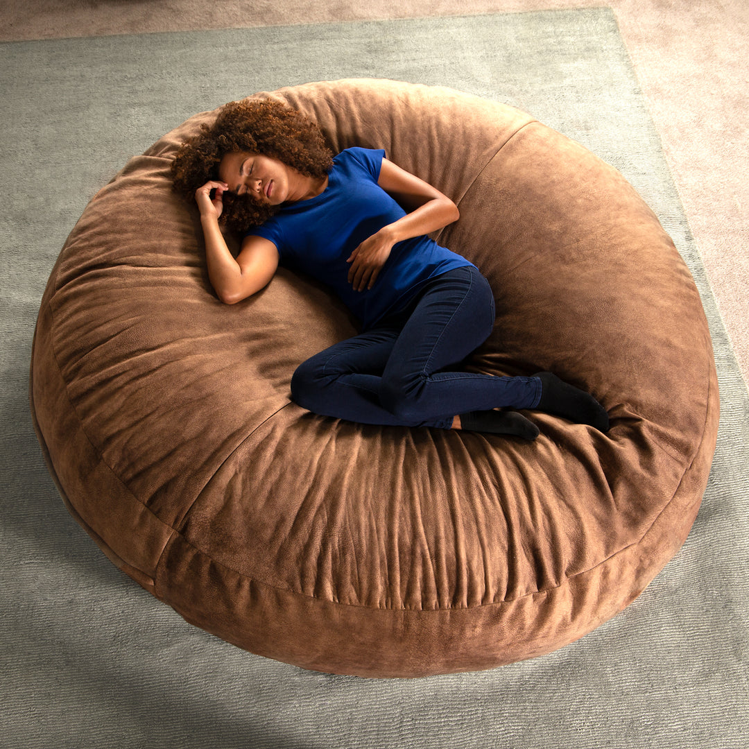 Jaxx 6 Foot Cocoon- Giant Bean Bag for Adults - Padded Microvelvet