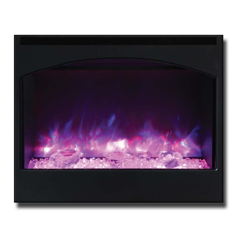 Amantii 31" Zero Clearance Electric Fireplace with Steel Surround