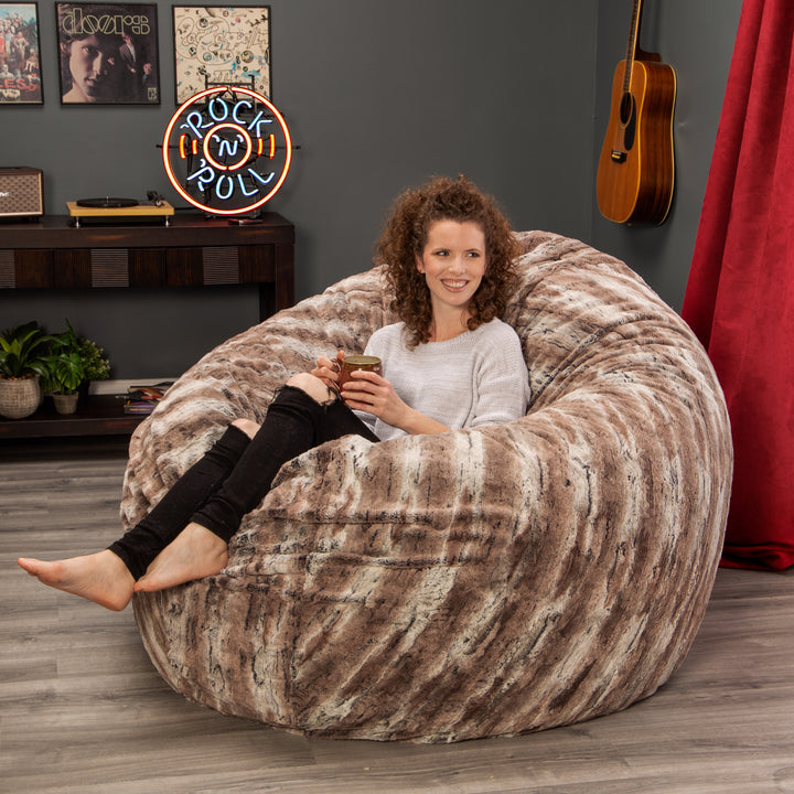 Jaxx 6 Foot Cocoon - Large Bean Bag Chair for Adults in Premium