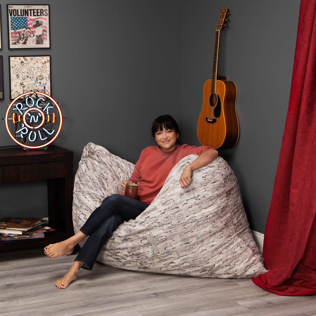 Jaxx Pillow Saxx 5.5 Foot -Huge Bean Bag Floor Pillow and Lounger