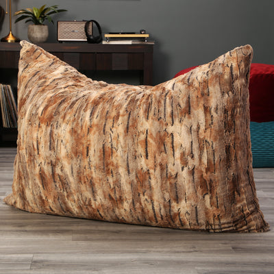Jaxx Pillow Saxx 3.5 Foot Giant Décor Floor Pillow in Premium Luxe Fur