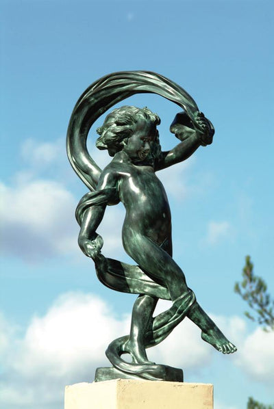 Brass Baron Dancing in the Wind Garden Statue