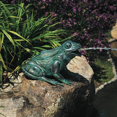 Brass Baron Happy Frog Garden Accent