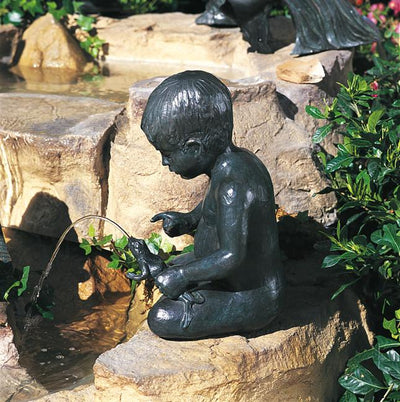 Brass Baron The Squeeze Garden Accent and Pool Statuary