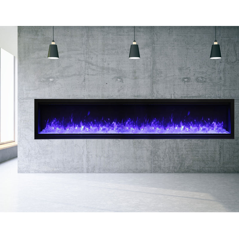 Amantii 100″ Symmetry Extra Tall Smart Indoor | Outdoor Electric Fireplace