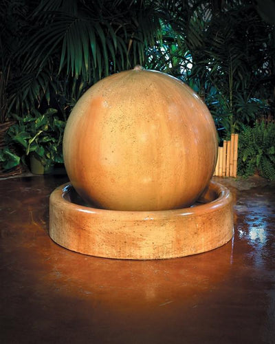 Ball and Ring Modern Outdoor Water Fountain