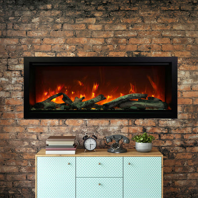 Amantii 50" Symmetry Extra Tall Smart Indoor | Outdoor Electric Fireplace