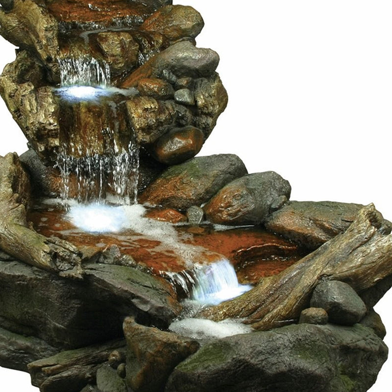 3 Tier River Fountain With LED Lights