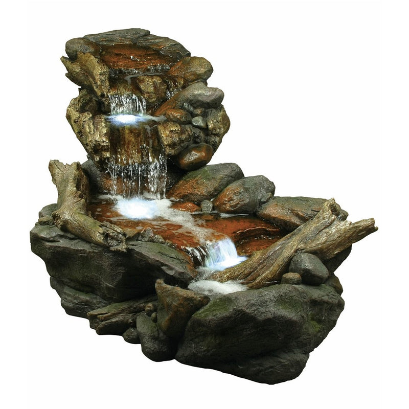 3 Tier River Fountain With LED Lights