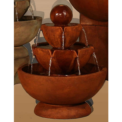 Low Stone Vessels Tiered Water Fountain