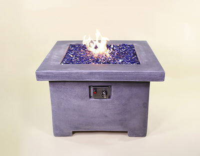 Fuoco Square Fire Table with Natural Gas Burner & Electronic Ignition