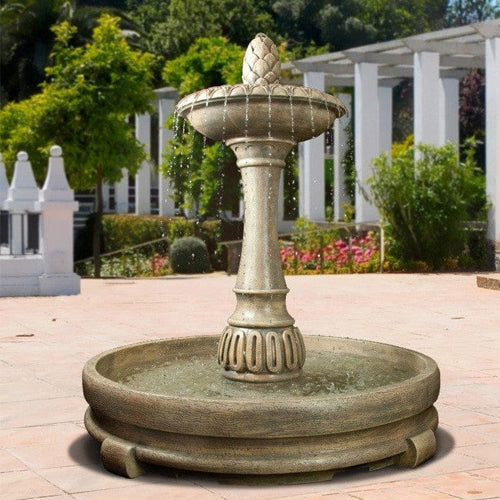 Riviera in Rondo Pool Fountain with Pineapple Finial