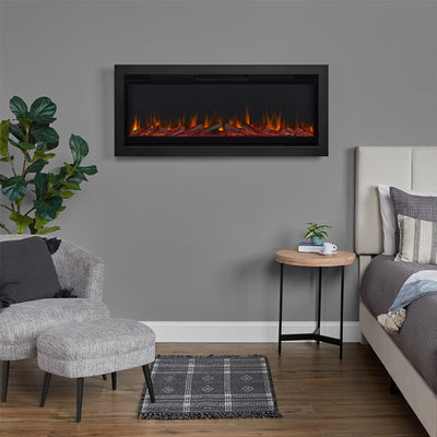 49" Wall Mounted / Recessed Electric Fireplace Insert  