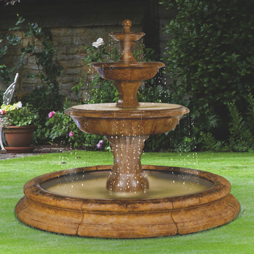 Grande Barrington Outdoor Water Fountain In Toscana Pool