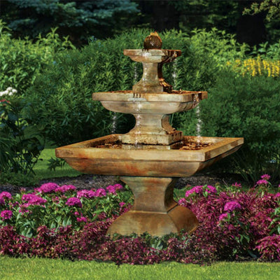 Tall Equinox Tiered Garden Fountain