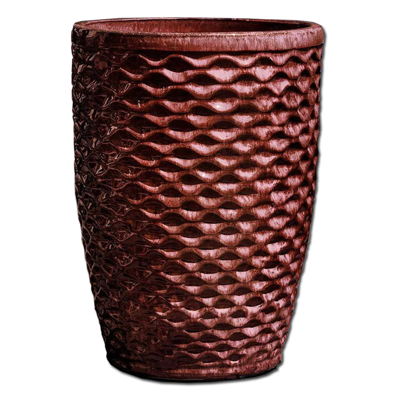 Tall Honeycomb Planter - Set of 4 in Maple Red