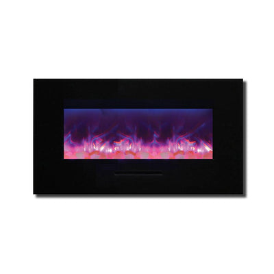 Amantii 34″ Wall Mount/ Flush Mount Smart Electric Indoor / Outdoor Fireplace