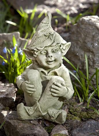 Aiden Cast Stone Garden Statue | Garden Gnome Statue