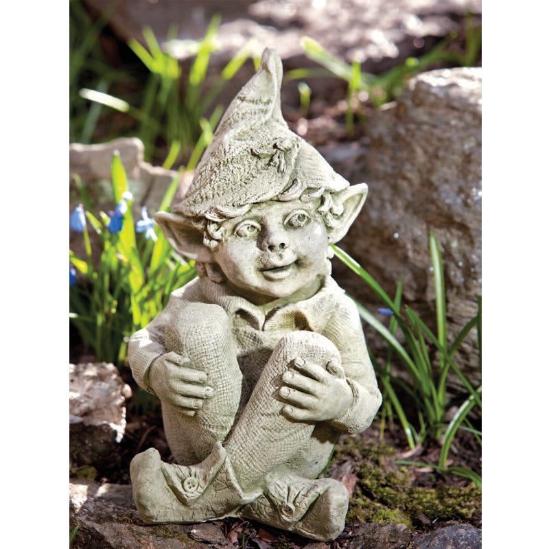Aiden Cast Stone Garden Statue | Garden Gnome Statue